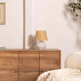 Logale White Solid Ceramic Table Lamp