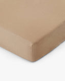Latte linen fitted sheet