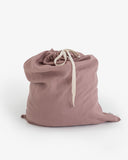 Linen laundry bag in Woodrose
