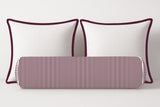 Ticking Stripe Velvet Bolster Pillow Cover