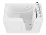 ANZZI Coupe Series 29 in. x 52 in. Quick Fill Walk-In Soaking Tub in White