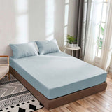 400TC Sateen Solid Cotton Fitted Sheet