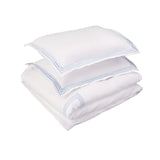 400TC Triple Embroidery Cotton Sateen Solid Bedding Bundle