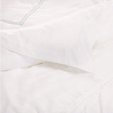 400TC Double Embroidery Cotton Sateen Solid Bedding Bundle