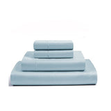 400TC Luxurious Single Embroidery Cotton Sateen Solid Bedding Bundle