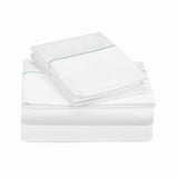 400TC Single Embroidery Cotton Sateen Solid All-In Bedding Bundle