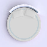 400TC Triple Embroidery Sateen Solid Cotton Round Fitted Sheet