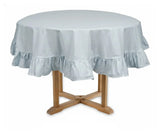 Round Ruffled Tablecloth