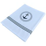 400TC Cotton Anchor Embroidery Boating Sheet Set
