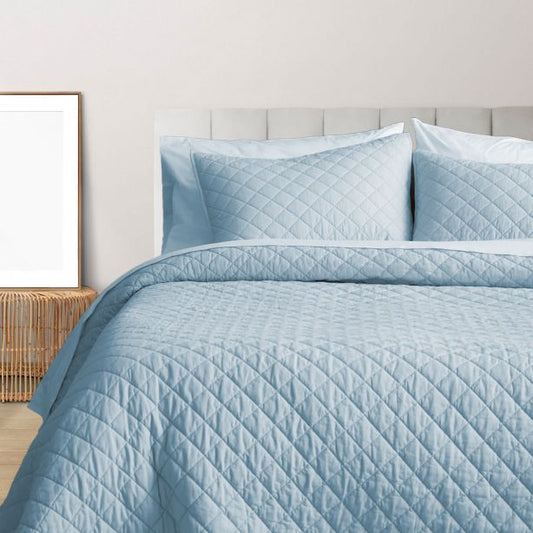 Diamond Knitted Cotton Coverlet