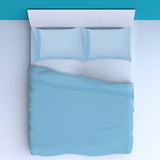 400TC Luxurious Triple Embroidery Sateen Solid Cotton Sheet Set
