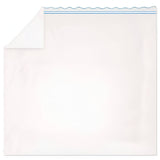 400TC Wavy Embroidery & Border Cotton Sateen Solid Sheet Set