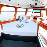 400TC Cotton Anchor Embroidery Boating Sheet Set