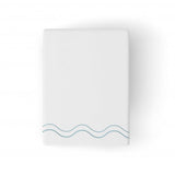 Double Wavy Embroidered Cotton Bath Towels (Set of 2)