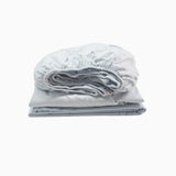 400TC Luxurious Single Embroidery Sateen Solid Cotton Fitted Sheet