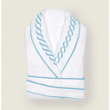 Chain Embroidered Cotton Bath Robe
