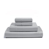 400TC Luxurious Double Embroidery Cotton Sateen Solid Bedding Bundle