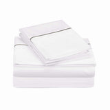 400TC Single Embroidery Cotton Sateen Solid All-In Bedding Bundle