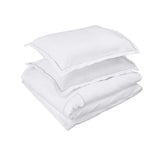 400TC Single Embroidery Cotton Sateen Solid Bedding Bundle