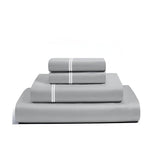 400TC Cotton Classic Luxurious Embroidery Sateen Solid Sheet Set