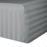 300TC Sateen Stripe Cotton Fitted Sheet