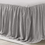 400TC Cotton Sateen Solid Ruffle Bedspread Set