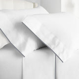 400TC Embroidery Cotton Sateen Solid Top Sheet