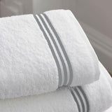 Cotton Triple Embroidered Bath Towels (Set of 2)