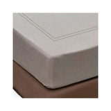 400TC Luxurious Double Embroidery Sateen Solid Cotton Fitted Sheet