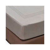 400TC Luxurious Triple Embroidery Sateen Solid Cotton Fitted Sheet