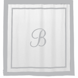 Border Frame Cotton Shower Curtain