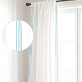 400TC Cotton Sateen Classic Embroidery Cotton Curtain (Set Of 2)