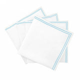 Double Embroidery Border Linen Napkins (Set of 4)