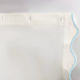 Scallop Embroidery Shower Cotton Curtain