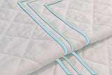 Classic Border Diamond Knitted Cotton Coverlet