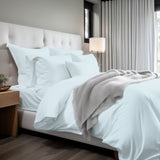 400TC Cotton Sateen Solid Duvet Cover Set