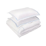 500TC Cotton Double Embroidery Sateen Solid Duvet Cover Set