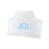 Monogram Cotton Cover Foam Headboard In Embroidery Border