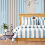 Stripe Border Frame Bedding Bundle Set