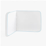 Wall Corner Rounded Dorm Bed Headboard In Embroidery Border With Self Adhesive Velcro Straps