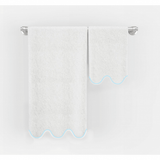 Scalloped Embroidered Bath Towels (Set of 2)