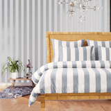 Stripe Border Frame Bedding Bundle Set