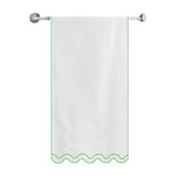 Reverse U Shape Embroidered Bath Towels (Set of 2)
