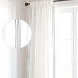 400TC Cotton Sateen Classic Embroidery Cotton Curtain (Set Of 2)