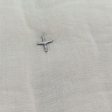 Plus-Stitch Linen Bed Coverlet