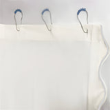 Scallop Embroidery Shower Cotton Curtain