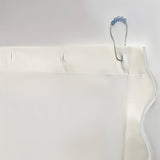 Scallop Embroidery Shower Cotton Curtain