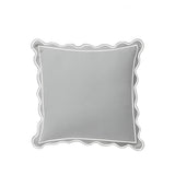 Monogram 400TC Luxurious Scallop Embroidery & Border Cotton Euro Sham