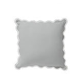 Monogram 400TC Luxurious Scallop Embroidery Cotton Euro Sham