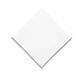 Single Embroidery Border Polycotton Napkins (Set of 4)